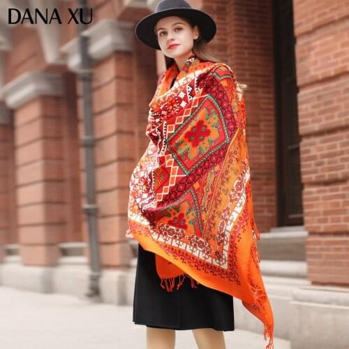New Bufanda Mujer Wool Poncho Head Lady Elegant Lady Carf Warm Shawl Stoles Bandana Shema Scarf Hijab Luxury Brand Women Coat