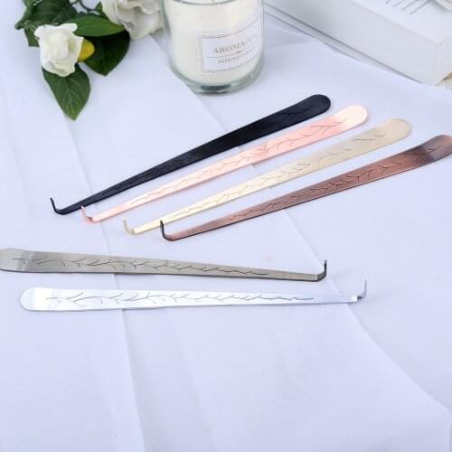 1pc Candle Snuffer Trimmer Hook Carved Patterns Put out Extinguish Candle Wick Dipper Snuffer 20cm