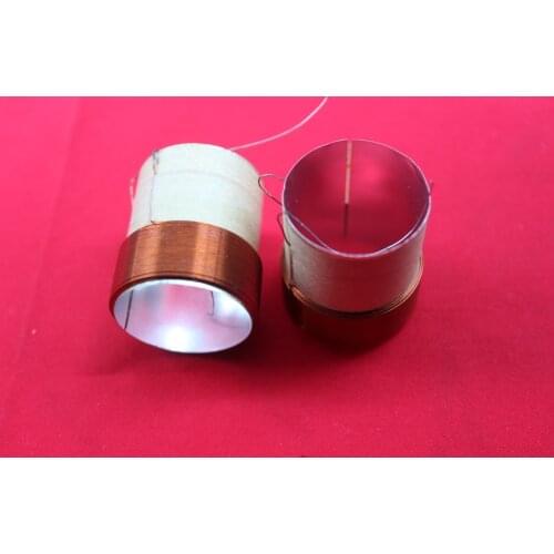 1 piece ID: 25.4mm 25.5mm (1") White aluminous 4F winding 4ohm woofer bass speaker voice coil (Frame height:32.17mm )