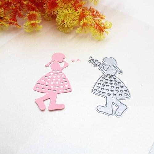 1Pcs Beautiful Girl Metal Cutting Dies For DIY Scrapbooking Photo Album Embossing Paper Cards Decorative Crafts
