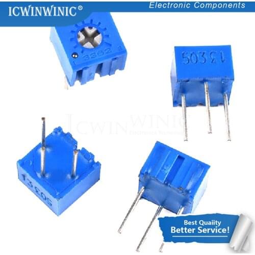 10piece 3362P-1-201LF 3362P 200 ohm 3362P-1-201 3362P-201 3362 P201 201 Trimpot Trimmer Potentiometer Variable resistor