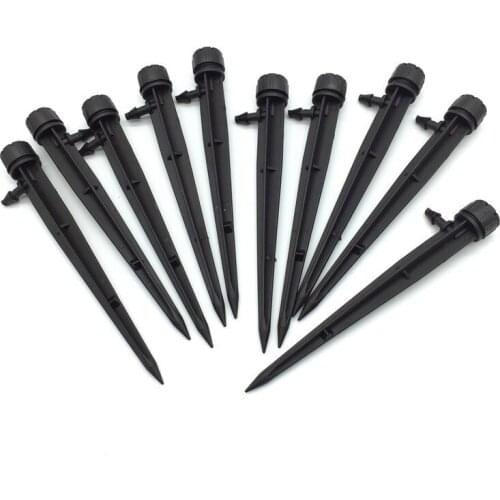 100 Pcs Adjustable Flow Drip Emitters 360 Garden Lawn Irrigation System Transmitter Nursery Ground Sprinkler for 4/7mm Hose