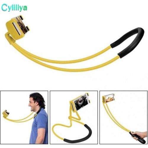 2018 Lazy Hanging Neck Phone Stands Necklace Cellphone Support Bracket For Samsung Universal Holder For Iphone