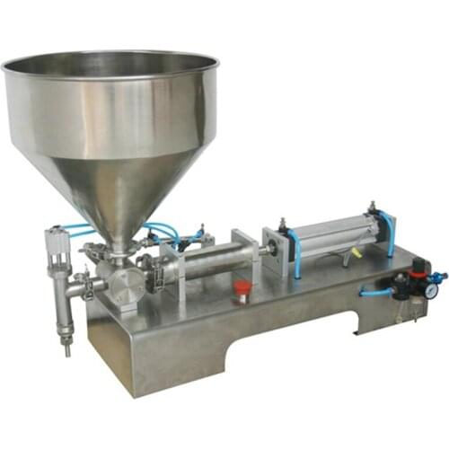 5-100ML Pneumatic pasty food filling machine sticky pasty filler stainless SS304,hot sauce bottling equipment,beverage packer