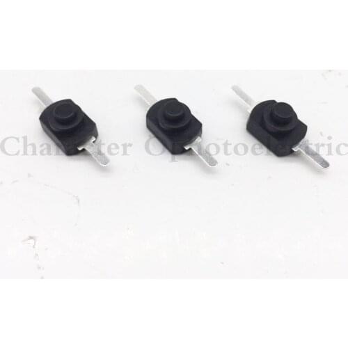 50PCS 12*8MM DC 30V 1A Black On Off Mini Push Button Switch for Electric Torch 1208YD