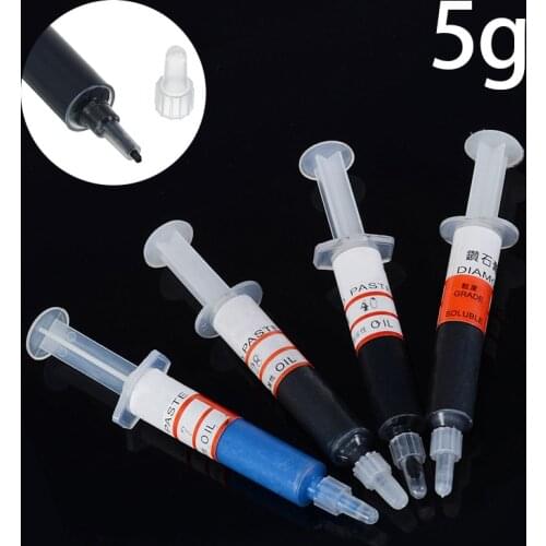 5g Diamond Polishing Lapping Paste Compound Syringes Grit 320-10000 W0.5-W40 Glass Metal Grinding Polishing AbrasIve Tools