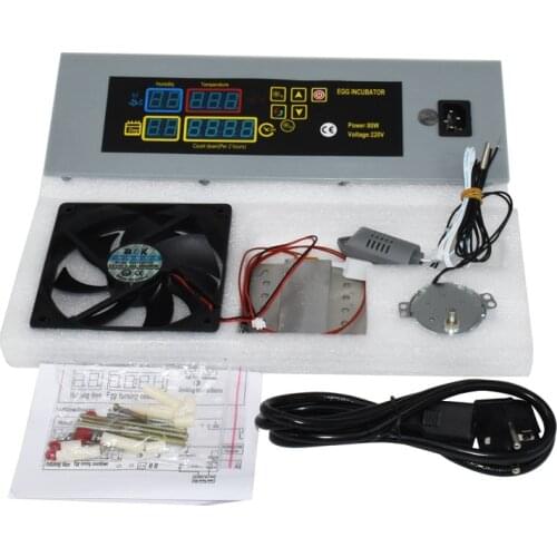 DIY Automatic Egg Incubator Spare Parts New Model Egg Temperture Controller With Sensers Fans Incubator set combination 1set