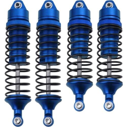 RC Car Shock Absorbers,Car Front and Rear Shock Absorbers, for Traxxas 1/10 Slash 4X4 4WD Upgrade - 4-Pack