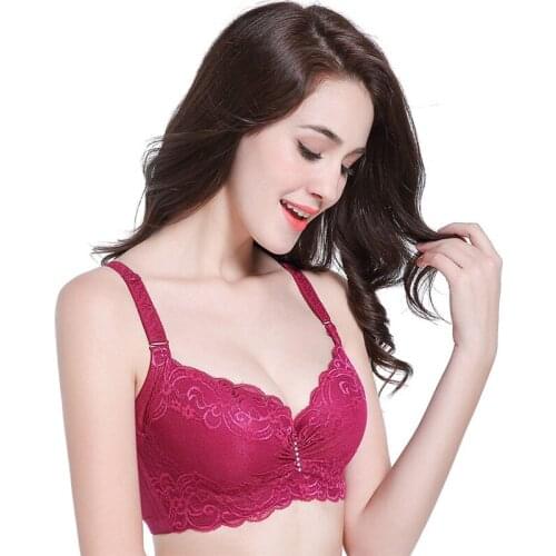 Bras For Womens Bra Plus Big Large Size Super Push Up Bralette Lace Intimates Sexy Lingerie Undrwear Underwire Hot