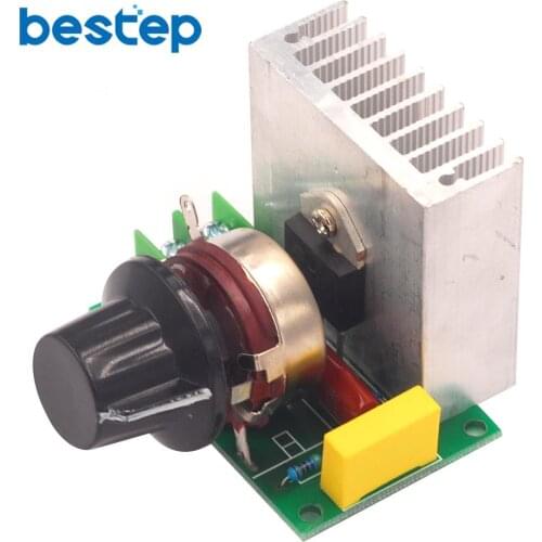 3800W SCR Electronic Voltage Regulator Speed Controller Control Board Governor Dimmer High Power Module AC 220V Resistive Load