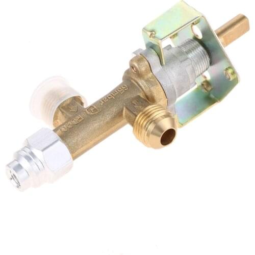 Gas BBQ Grill Gas Fire Pit Gas Heater Brass Safety Valve For Fire Pit Control With 3/8 NPT Inlet And Outlet Corrugated