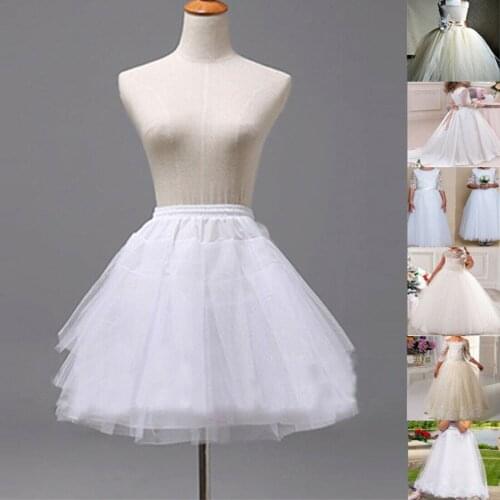 Hot Sale New Design Flower Girl Dress Kid Children Underskirt Wedding Crinoline Petticoat Tutu Skirt