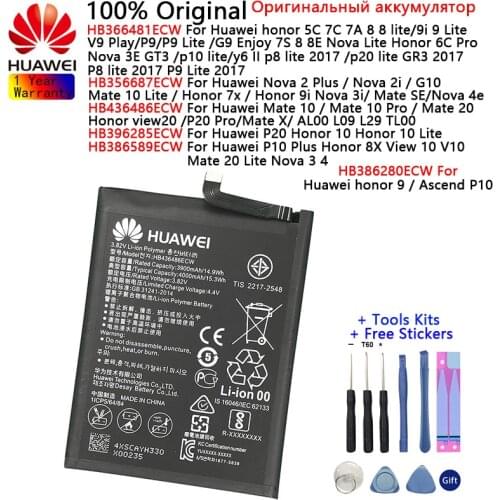 Huawei 100% Original battery HB366481ECW HB356687ECW HB386280ECW HB436486ECW HB386589ECW HB396285ECW Replacement Batteries