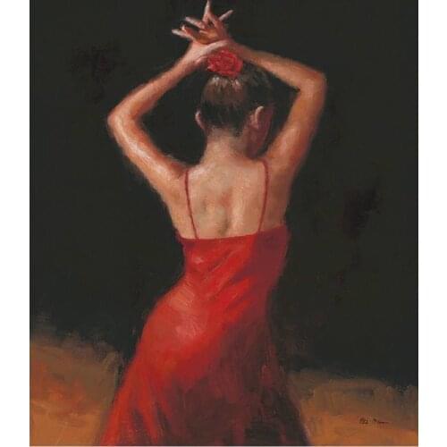 Oil painting on canvas spanish dancer del Flamenco Hand painted modern art in High quality