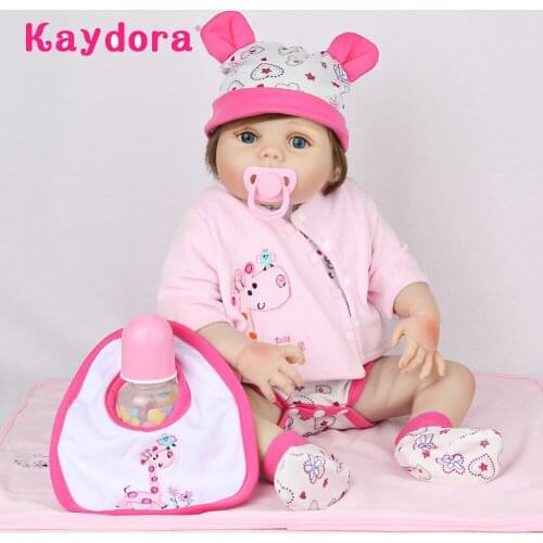 Kaydora 22 inch reborn baby Bathe dolls Full silicone lol bebe lifelike Play Toys boneca realistic newborn Toddler Kids Gifts