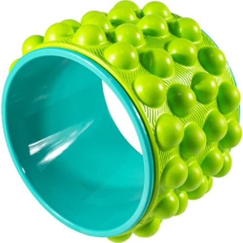 Yoga Wheel EVA Dot Massage Relax Improve Muscle Body Stretch Exercise Roll For Gym Pilates Auxiliary Fitness Equipment