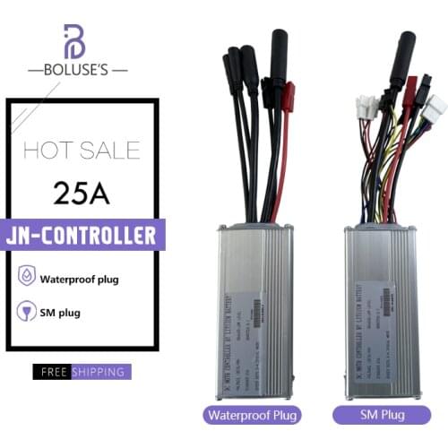 JN Electric Bike Accessories 36V48V 500W 750W E-bike Controller Brushless Motor Scooter Controller For Ebike Conversion Kit
