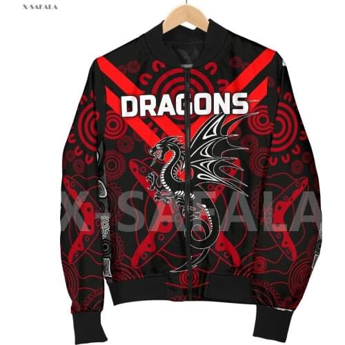 Rooster Dragon Skull Tattoo Animal 3D Printed Men Women 2 Bomber Jacket Zipper Casual Harajuku Streetwear Tracksuits Thick Coats