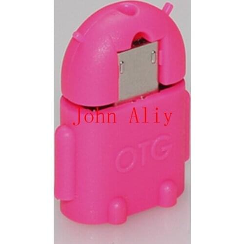Hot sale 5pin Micro USB OTG Adapter Robot Shape Connector for Samsung HTC HuaWei LG Smart Devices MP3/MP4 Tab