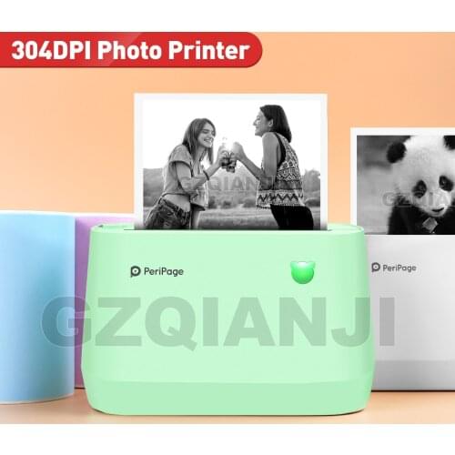 Peripage Photo Printer A9 PRO 80mm Thermal Pocket Mini Printer Bluetooth Wireless Portable Label Printer with Free APP for Phone