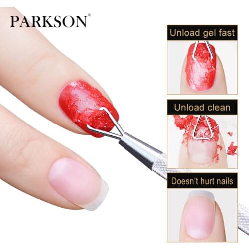 Parkson Stainless Steel Cuticle Pusher Cuticle Scissors For Manicure Professional Pedicure Nail Remover Nail File Dead Skin Push