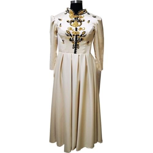 2020 New white victorian Halloween Cosplay dress Colonial Georgian Renaissance Gothic Historical dress D-587
