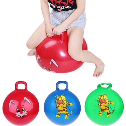 New 24\" Gorgeous Inflatable Jump Ball Hopper Bounce Retro Ball With Handle Gift