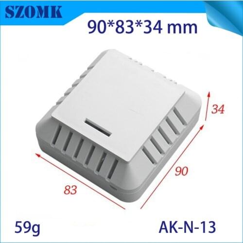 1 piece plastic outdoor indoor temperature sensor box humidity sensor plastic enclosure 90x83x35mm abs plastic junction szomk