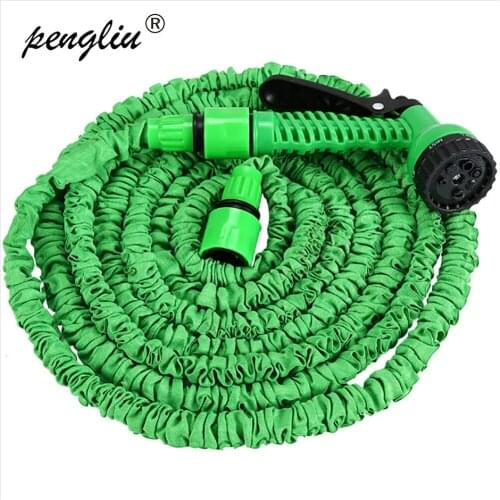 25-150FT Expandable Magic Flexible Garden Hose Wash Car Water Hose Plastic Hoses To Watering With Spray Gun Kit