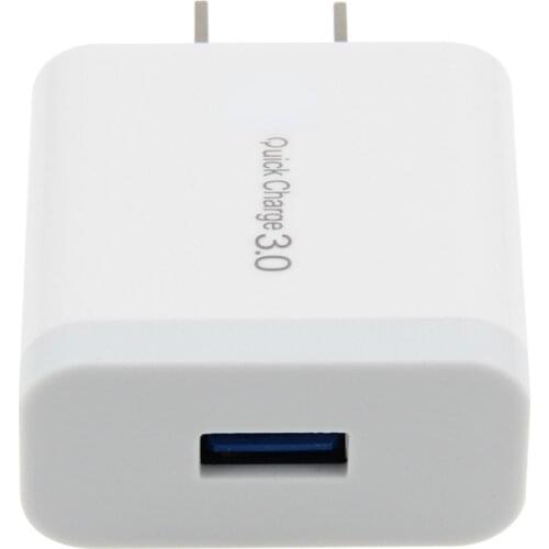 QC 3.0 Fast Wall Charger USB Quick Charge 3.0 Travel Power Adapter US Plug for iPhone 8 X Samsung Huawei Xiaomi Tablet 500pcs