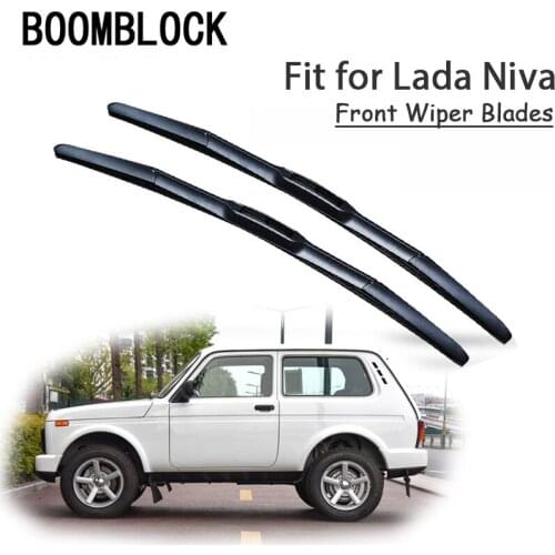 BOOMBLOCK 2PCS High Quality Front Windshield Wiper Blades For 2002-2012 Lada Niva Accessories