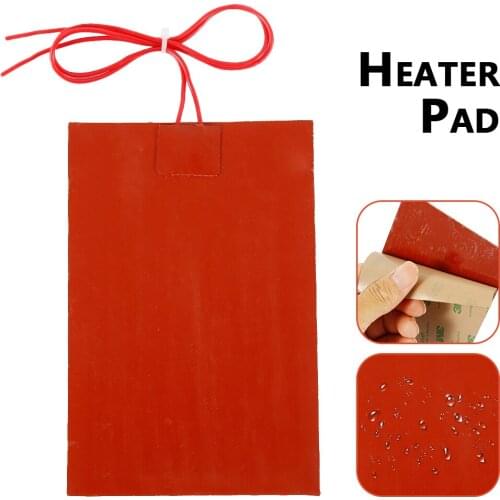 Quick Heat Silicone Heater Pad 60W 220V Car Fuel Engine Oil Tank Tool Heating Mat Warming Accessories 10x15cm
