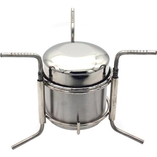 Alcohol Stove Portable Rustproof Stainless Steel Camping BBQ Cooking Stove for Outdoor camping equipment газовая плита походная