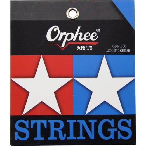New Arrival Orphee Acoustic Guitar Strings Hexagonal core Phosphor Bronze winding 0.10-0.50 inch/0.11-0.52 inch Normal light