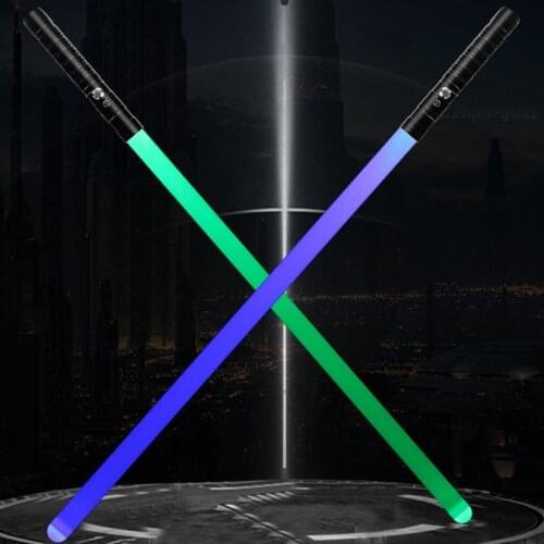 Lightsaber Sword Toys Metal Handle RGB Light Saber Light Stick Blaster Lock-Up Sword Flashing For Kids Cosplay Juguetes Gifts