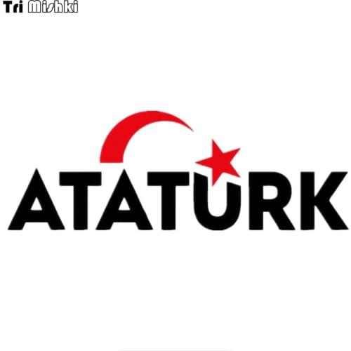 Tri Mishki HZX498 7*20cm mustafa kemal atuturk turkey turkish car sticker funny Vinyl Decals Accessories Car Sticker