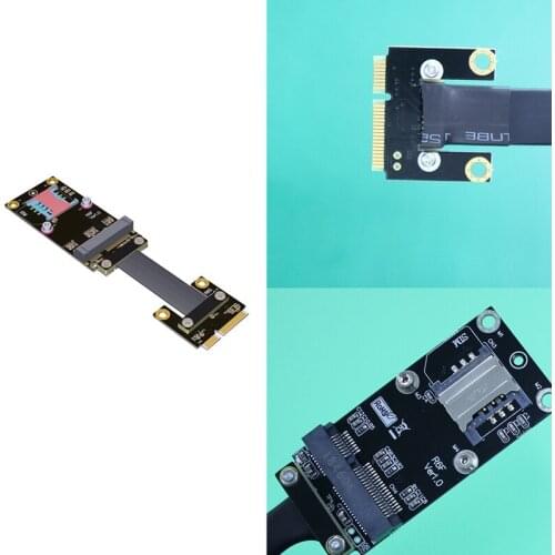 MPCIe to PCIe X1 Extension Cable,Mini PCI-E ( Mini Card ) Extension Cable MPCIe Extender Adapter Extension Cable
