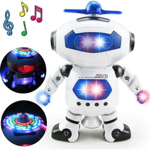 360 Rotating Smart Space Dance Robot Electronic Walking Toys With Music Light Astronaut Toy For Kid Christmas Birthday boy Gift