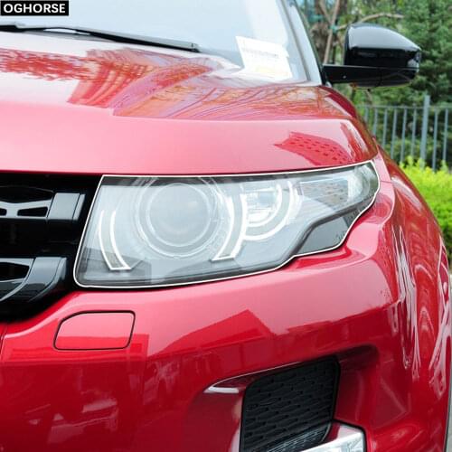 2pcs Car Headlight Protective Film Headlamp Transparent TPU Sticker For Land Rover Discovery Sport Range Rover Evoque Velar