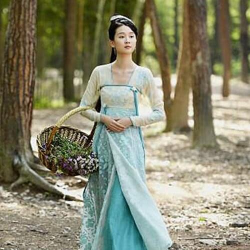 Womens Costume Qing Qiu Hu 2016 Newest TV Play Legend of Green Hill Fox Fairy A'Xiu Same Design Lass Costume