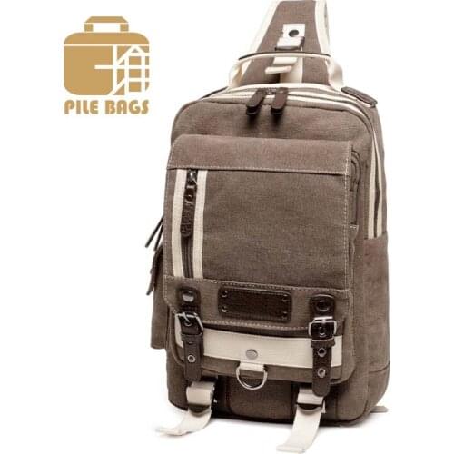 2019 High Quality Small Luxury Brand Bag Men Shoulder Bag Canvas Casual Travel Crossbody Chest Pack Male Designer Fashion