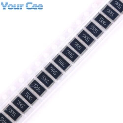 50 pcs 2512 SMD Resistor 7.5 ohm 7.5R 7R5 Chip Resistance 1W 5