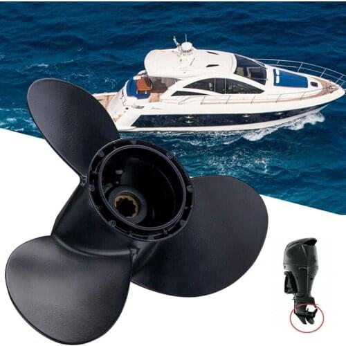 AU05 -10 1/4 x 12 Aluminum Outboard Boat Propeller for Suzuki 20-30HP 58100-96430-019