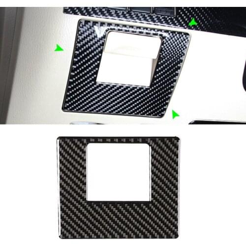 For Toyota Highlander 2015 2016 2017 2018 Car Carbon Fiber Driver Side Panel Storage Cover Frame Protective Trim