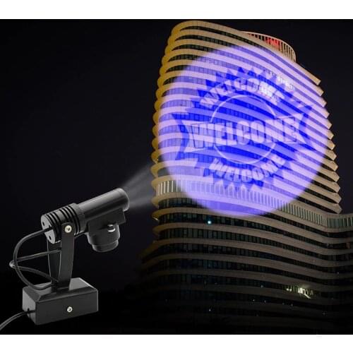 Welcome Projection Spot light 110V / 220V Bar Hotel Logo Advertising lamps spotlight US/EU Plug Rotating Lighting Custom Design