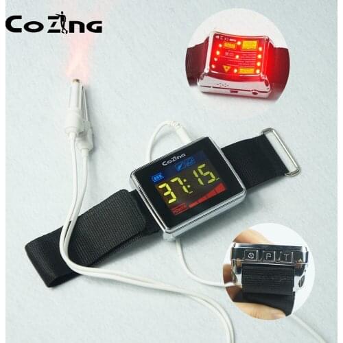 Medical Therapy Diabetes Wrist Watch Diode for Hypertension and Reduce Blood Viscosity