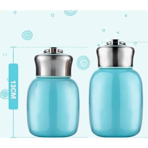 Cute Mini Girl Belly Cup Coffee Vacuum Flasks Thermos Stainless Steel Insulated Water Bottle Drinking Mugs For Gift
