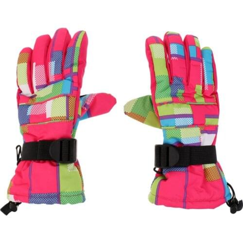 Men Women Winter Warm -30℃ Waterproof Windproof Snow Snowboard Ski Sports Gloves Various Color Size