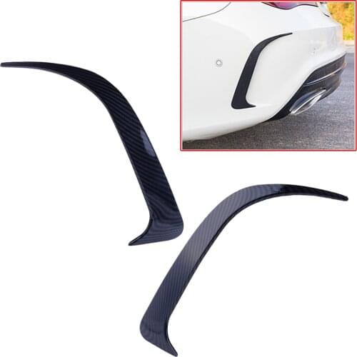 New 1Pair Car ABS Carbon Fiber Style Rear Air Vent Trim Cover Fit for Benz W117 CLA250 CLA200 CLA45 2014 2015 2016 2017 2018