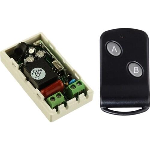 AC220V 1CH Receiver Transmitter Wireless Remote Control Lighting Switch System For Light Lamp LED SMD ON OFF